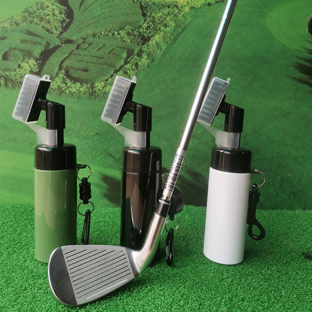 Golf Equipment Cheap - プロのゴルフクラブクリーニングキット,プラスチック溝付きクリーナー,スプレーボトル付きブラシ