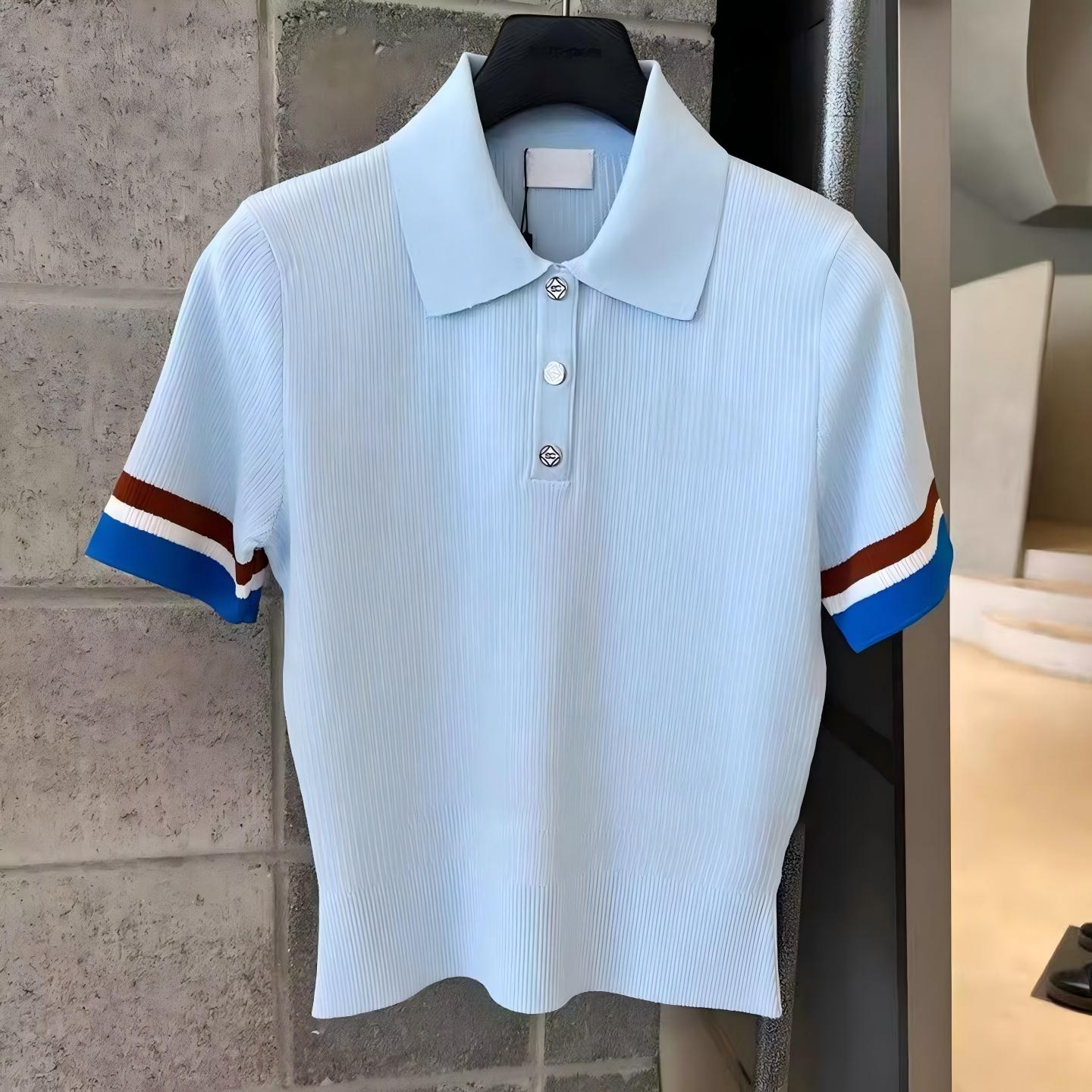 Golf Equipment Women - 女性用新作ゴルフアパレル：スリムフィット、伸縮性、着痩せ効果、多用途ニット半袖Tシャツ