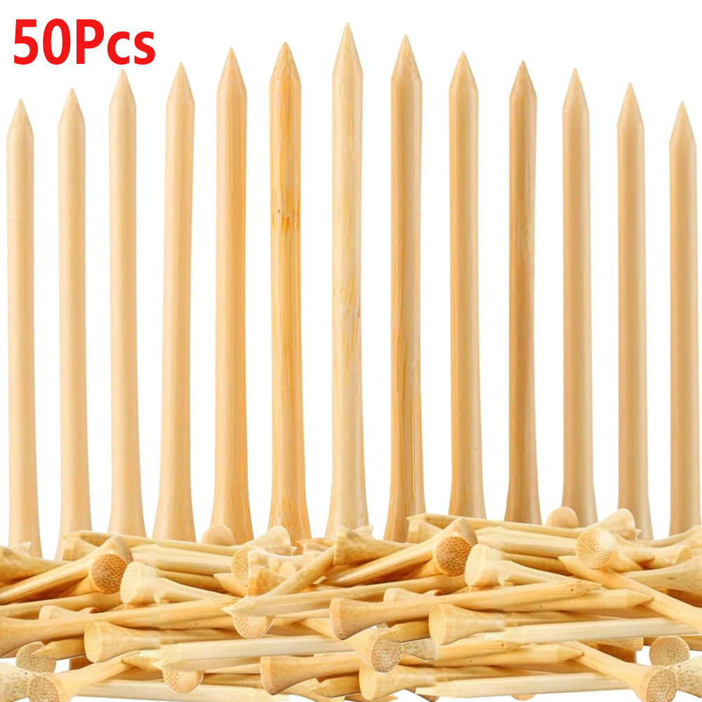 Golf Equipment Kit - 50 ピース/セット木製ゴルフティーティー交換練習場ヒッティングトレーナークラブアクセサリーゴルフティーボールホルダー
