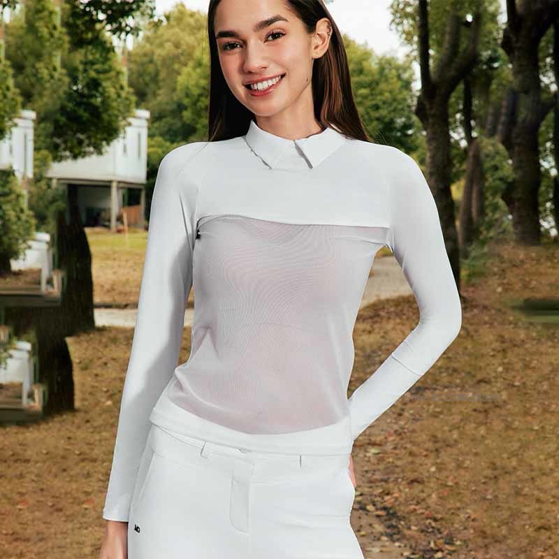 MG 女性ゴルフポロ襟 Tシャツアイスシルク日焼け止めベース - Golf Equipment Women のレビューと価格