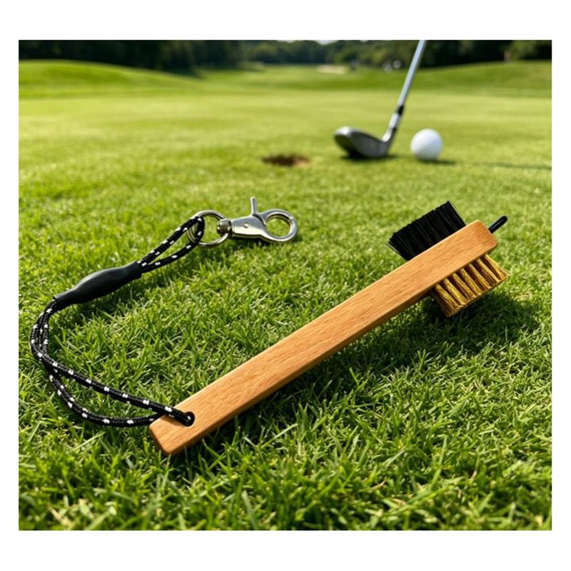 ABHS-木製ハンドルゴルフクラブブラシ 金属溝クリーナーピ - Golf Equipment Cheap のレビューと価格
