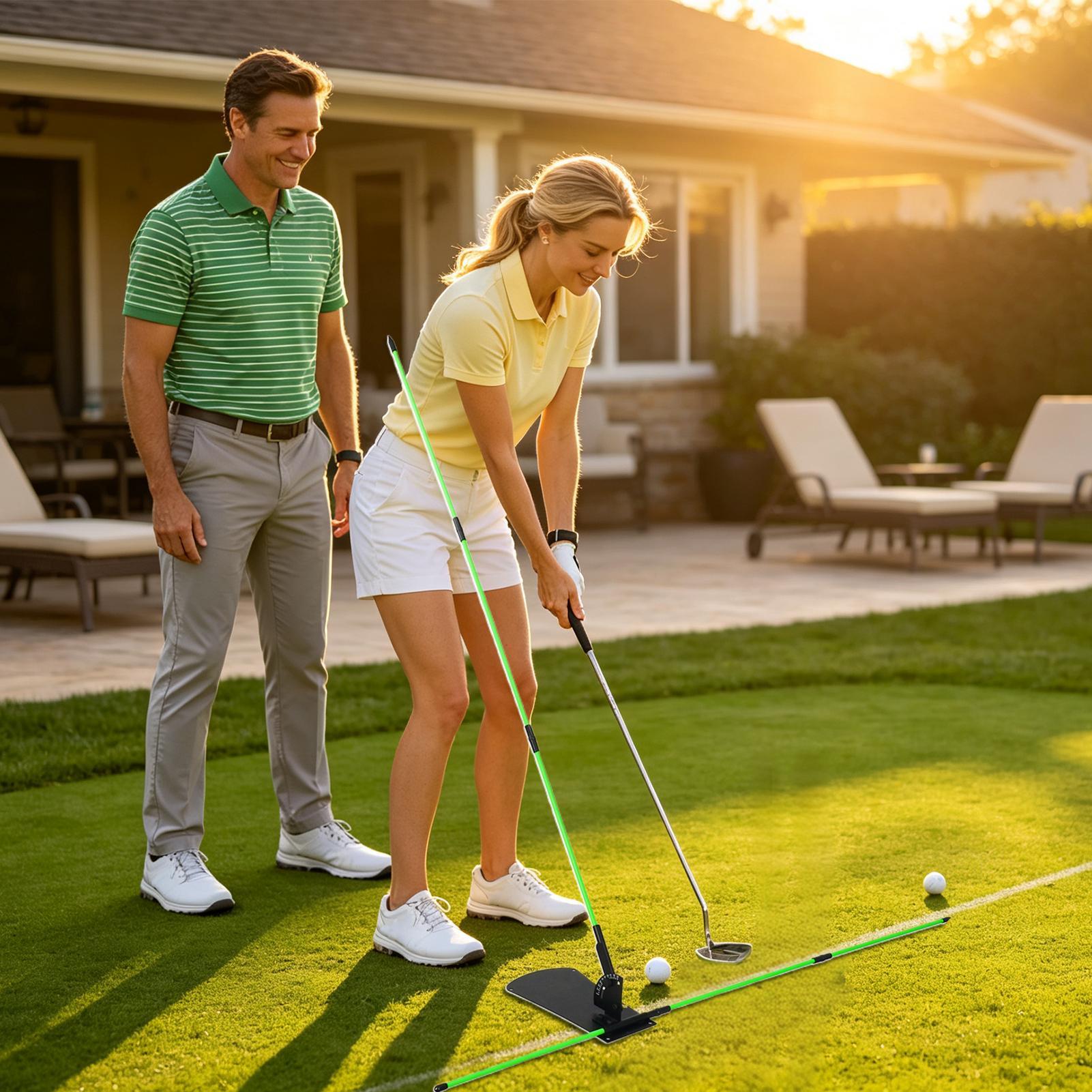 ゴルフスイングプレーントレーナーアライメントポータブルトレー - Golf Equipment Women のレビューと価格