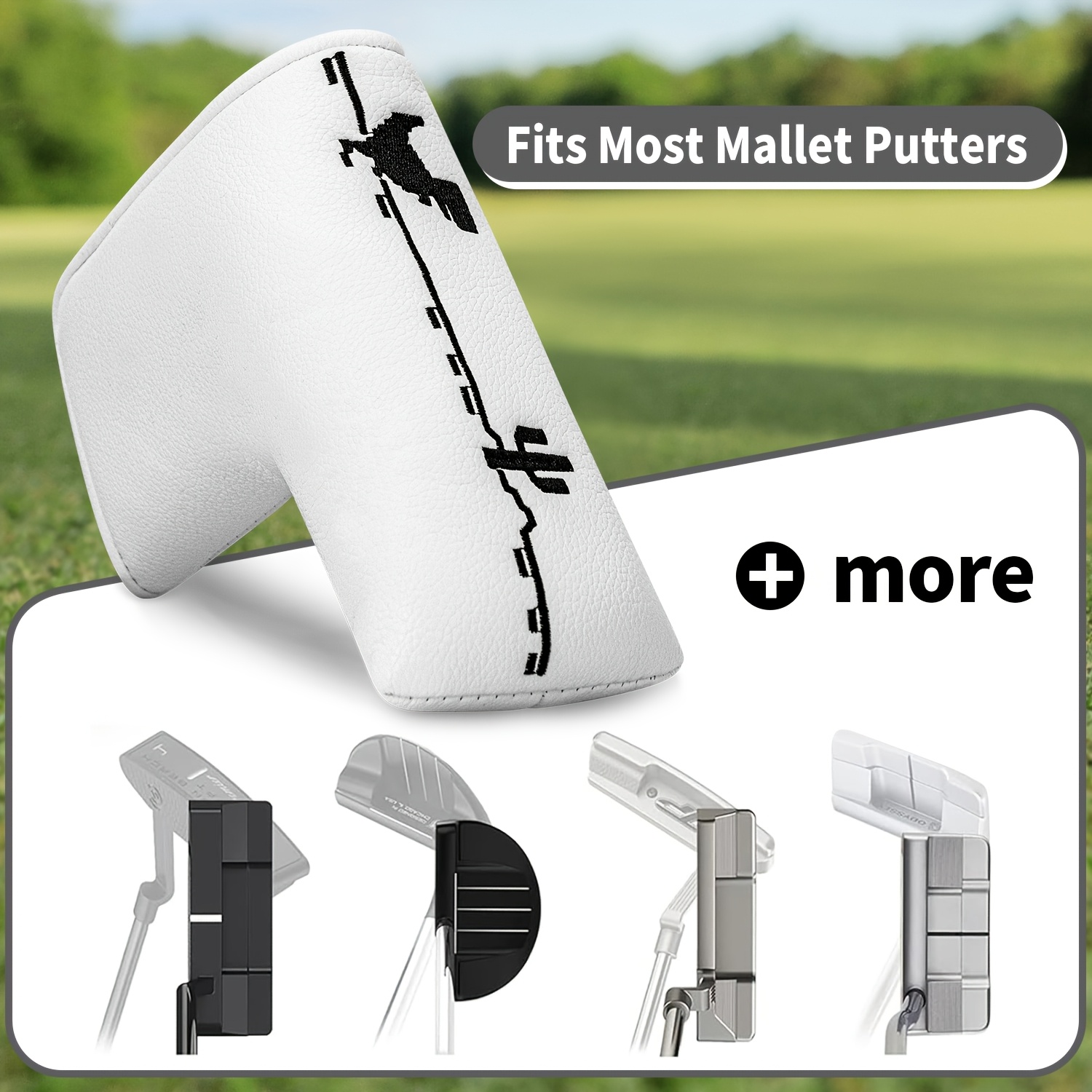 恐竜＆クロスボーンズ ゴルフパターカバー - ブレードヘッド - Golf Equipment Cabinet のレビューと価格