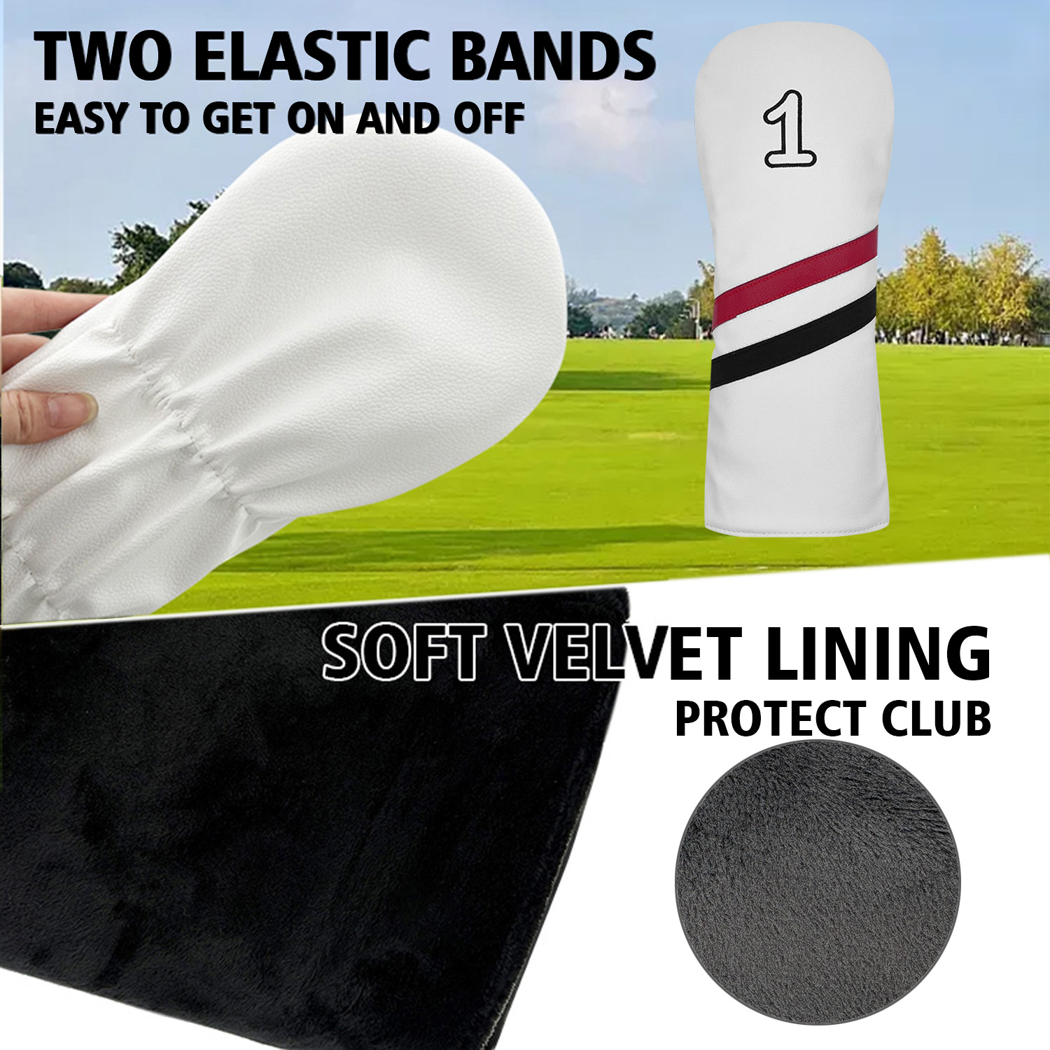 ゴルフクラブ # 1 # 3 # 5 # Uウッドヘッドカバ - Golf Equipment Cabinet のレビューと価格