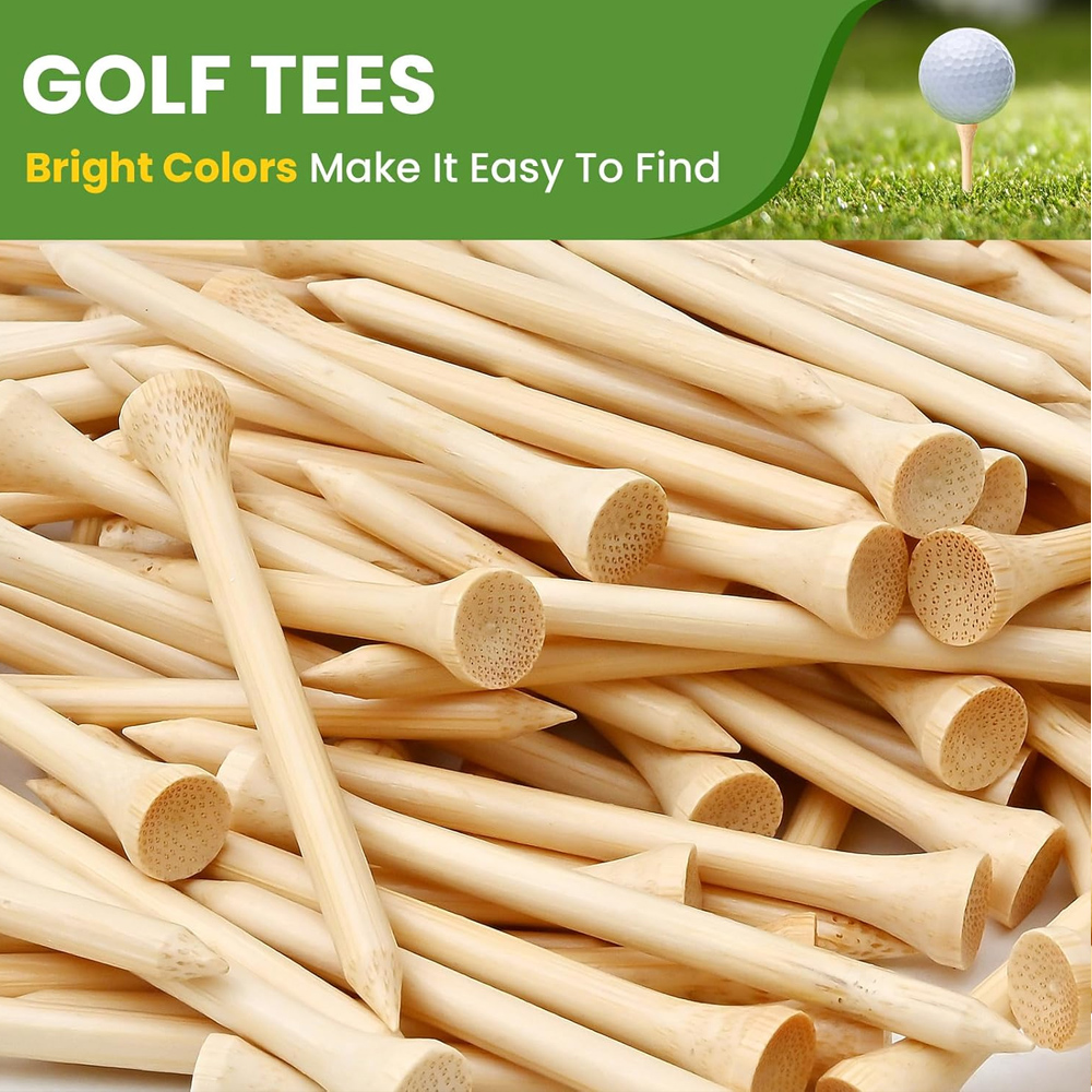 50 ピース/セット木製ゴルフティーティー交換練習場ヒッティ - Golf Equipment Kit のレビューと価格