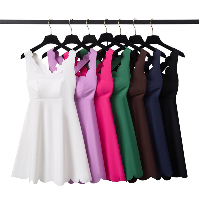 女性テニスヨガドレス無地ストレッチソフトジムスーツブリーズル - Golf Equipment Women のレビューと価格